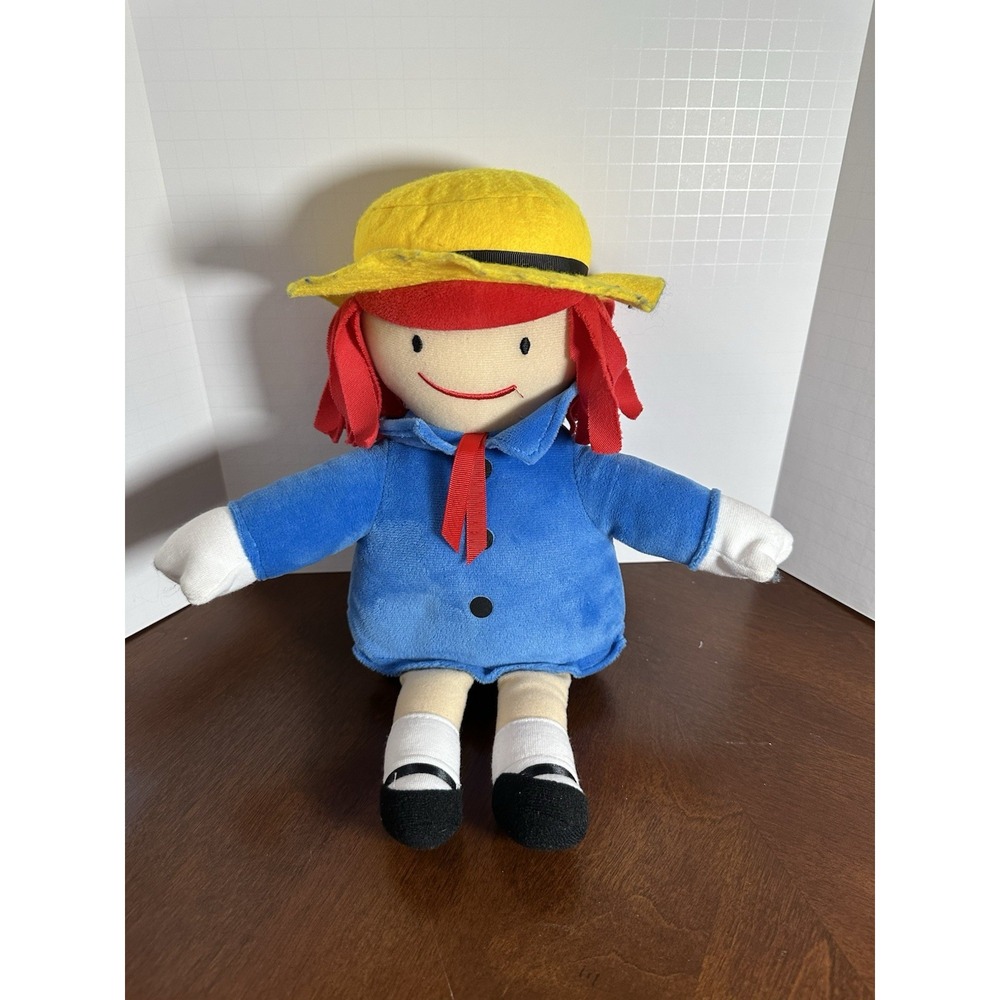 Madeline Plush Doll Kohls Cares, 13-inch Yellow Hat, Red Hair Tags